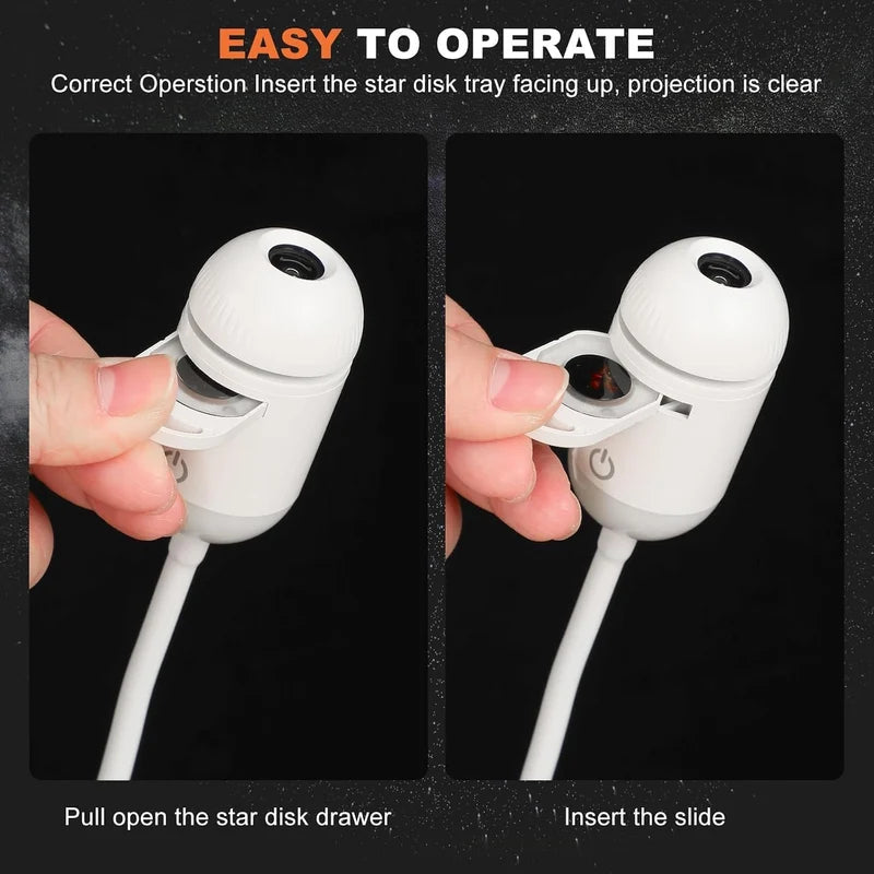 Portable Mini USB Starry Sky LED Night Light Projector