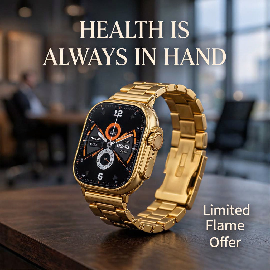 Luxury Gold Smart Watch Apple Watch Style – Metal Strap Edition