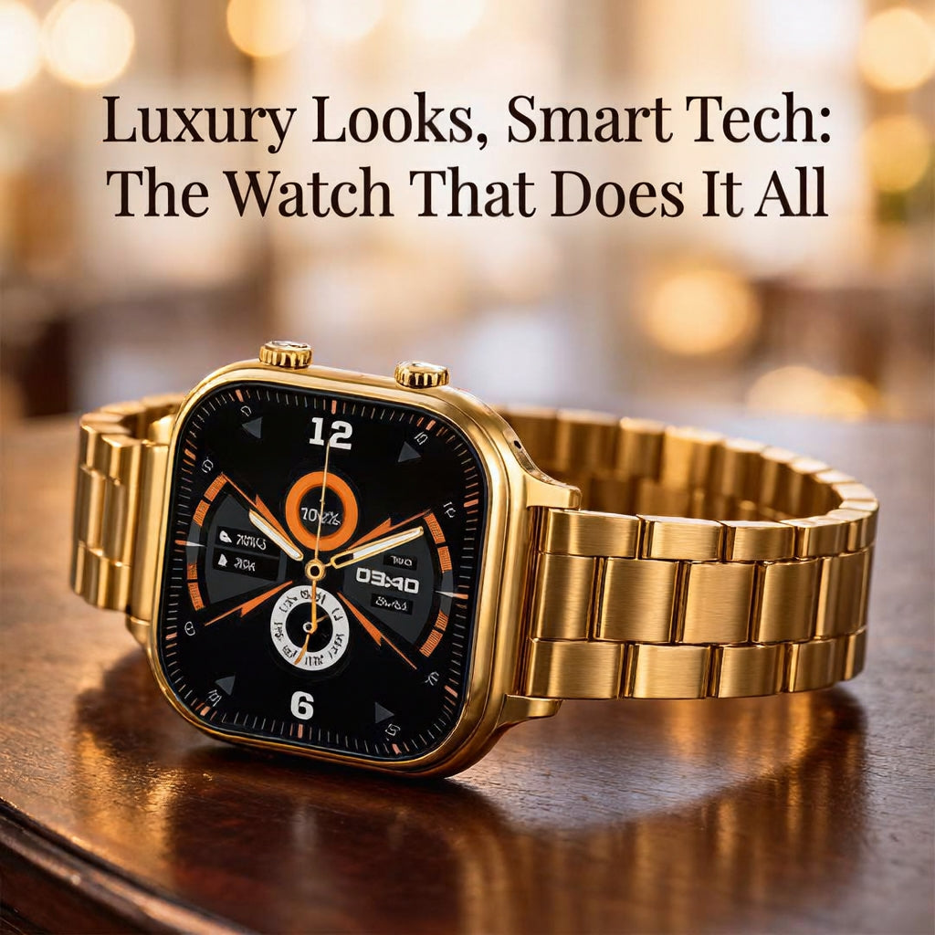 Luxury Gold Smart Watch Apple Watch Style – Metal Strap Edition