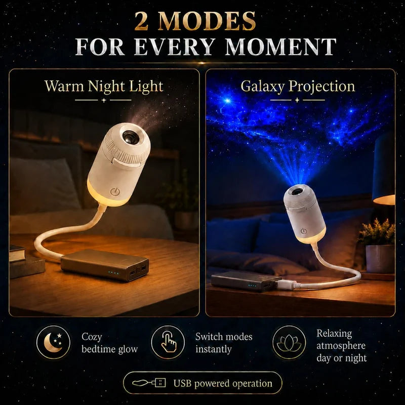 Portable Mini USB Starry Sky LED Night Light Projector