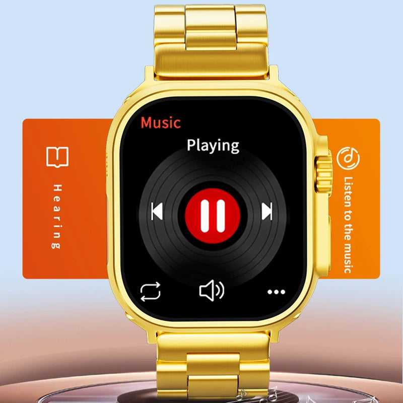 Luxury Gold Smart Watch Apple Watch Style – Metal Strap Edition