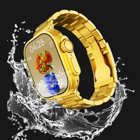 Luxury Gold Smart Watch Apple Watch Style – Metal Strap Edition