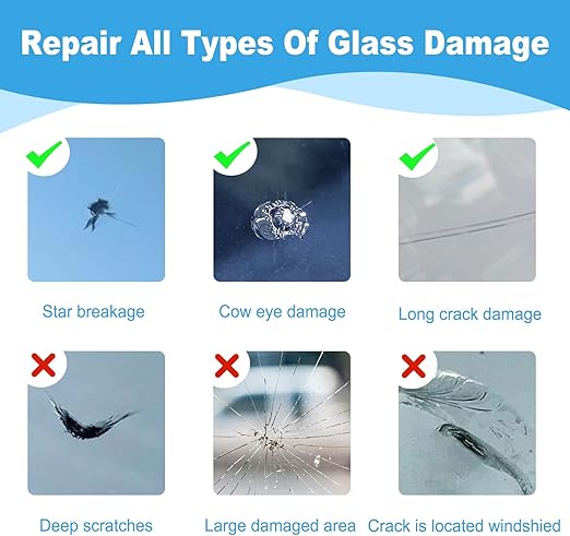 Windshield Crack Repair Kit – DIY Glass Chip & Crack Restoration Tool